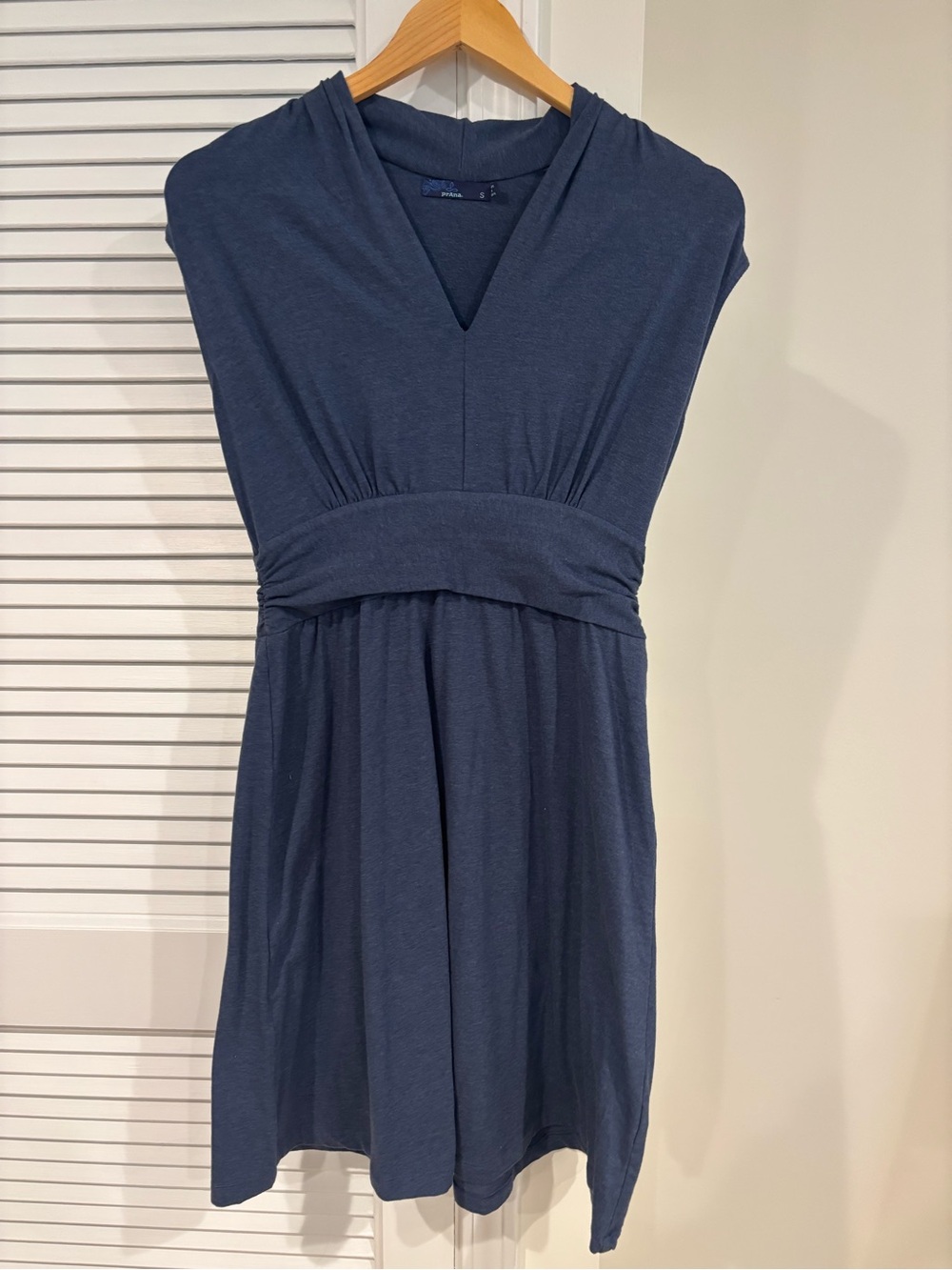 prAna Jola Sleeveless V-Neck Navy Dress